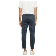 MAC Jeans Griffin Estampado Jersey Pantalones - Sea Storm Blue