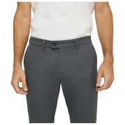 Pantalones MAC Jeans Lennox Woolly Herringbone - Gris Piedra