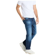 MAC Jeans Rick Vintage Denim Jeans - Azul Oscuro Auténtico 3D Usado