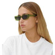 MessyWeekend Grace Sunglasses - Green Crystal/Green