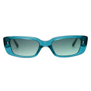 MessyWeekend Grace Sunglasses - Turquoise/Gradient Green