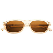 MessyWeekend Travis Gafas de lectura con luz azul - Marrón/Beige melocotón