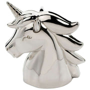 Orton West Silver Plated Unicorn Money Box - Silver