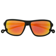 Parafina Geiser Sunglasses - Black Matt/Orange Mirror