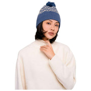 Gorro con pompón Powder Agatha - Mezcla de denim