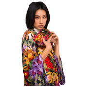Neceser de terciopelo acolchado Powder Botanical Kaleidoscope - Multicolor