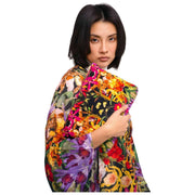 Neceser de terciopelo acolchado Powder Botanical Kaleidoscope - Multicolor