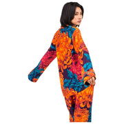 Pijama Largo Powder Chrysanthemum - Naranja