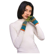 Guantes Powder Fair Isle - Mezcla de mezclilla