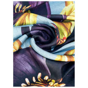Bufanda con estampado Powder Hellebore Lux - Azul