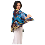 Chaqueta tipo kimono corta Powder Iris - Azul