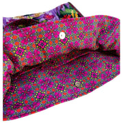 Bolso tote acolchado de terciopelo Powder Lux - Caleidoscopio botánico Multicolor