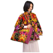 Bolso tote acolchado de terciopelo Powder Lux - Caleidoscopio botánico Multicolor