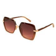 Powder Luxe Angelina Sunglasses - Mahogany Brown