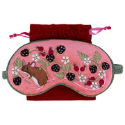 Antifaz para ojos Powder Luxury Velvet Mouse - Rosa