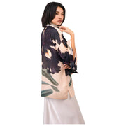 Chaqueta tipo kimono corta Powder Midnight Orchid - Blanco