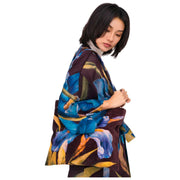 Bolso tote de terciopelo en polvo - Azul iris