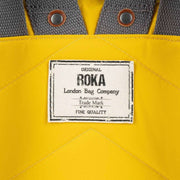 Roka Bantry B Small Sustainable Nylon Backpack - Mustard Yellow