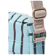 Bolso bandolera Roka Bond de lona reciclada - Rayas azules