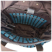Mochila mediana de lona reciclada Roka Canfield B - Rayas azules