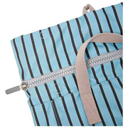 Mochila mediana de lona reciclada Roka Canfield B - Rayas azules