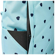 Mochila mediana de lona reciclada Roka Canfield B - Azul/Corazones azules