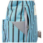 Mochila Roka Canfield B pequeña de lona reciclada - Rayas azules