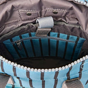Mochila Roka Canfield B pequeña de lona reciclada - Rayas azules