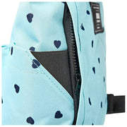 Mochila Roka Canfield B pequeña de lona reciclada - Azul/Azul Corazones