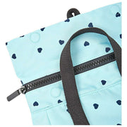 Mochila Roka Canfield B pequeña de lona reciclada - Azul/Azul Corazones