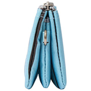 Cartera pequeña Roka Carnaby de lona reciclada - Rayas azules