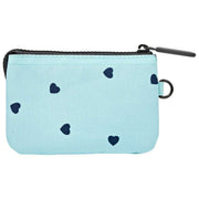 Roka Carnaby Cartera pequeña de lona reciclada - Azul/Corazones azules