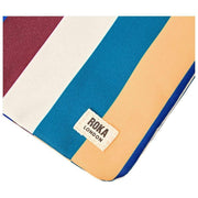 Bolso bandolera Roka Carnaby XL de lona reciclada - Rayas anchas Multicolor
