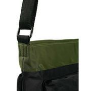 Roka Kennington B Medium Creative Waste Two Tone Recycled Nylon Crossbody Bag - Black/Avocado Green