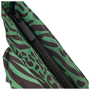 Bolso bandolera Roka Kennington B mediano de lona reciclada - Verde alcachofa