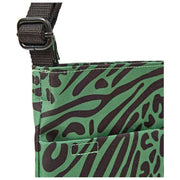 Bolso bandolera Roka Kennington B mediano de lona reciclada - Verde alcachofa