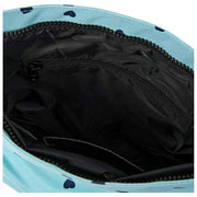Roka Kennington B Bolso bandolera mediano de lona reciclada - Azul/Corazones azules