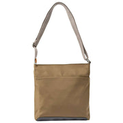 Bolso bandolera Roka Kennington B mediano de nailon reciclado - Marrón militar