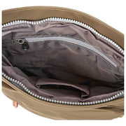 Bolso bandolera Roka Kennington B mediano de nailon reciclado - Marrón militar