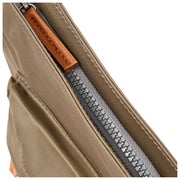 Bolso bandolera Roka Kennington B mediano de nailon reciclado - Marrón militar