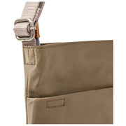 Bolso bandolera Roka Kennington B mediano de nailon reciclado - Marrón militar