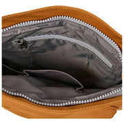 Bolso bandolera Roka Kennington B mediano de nailon reciclado - Marrón galleta