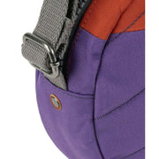 Roka Paddington B Creative Waste Two Tone Recycled Canvas Crossbody Bag - Imperial Purple/Orange Rooibos