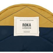 Roka Paddington B Creative Waste Two Tone Recycled Nylon Crossbody Bag - Midnight Navy/Mustard Yellow