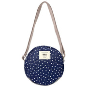 Roka Paddington B Bolso Bandolera De Lona Reciclada - Lunares Azul Marino