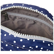 Roka Paddington B Bolso Bandolera De Lona Reciclada - Lunares Azul Marino
