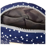 Roka Paddington B Bolso Bandolera De Lona Reciclada - Lunares Azul Marino