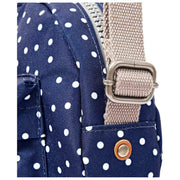 Roka Paddington B Bolso Bandolera De Lona Reciclada - Lunares Azul Marino