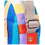 Bolso bandolera Roka Paddington B de lona reciclada - Rayas anchas Multicolor