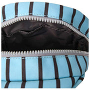 Roka Willesden B Bolso bandolera grande de lona reciclada - Rayas azules